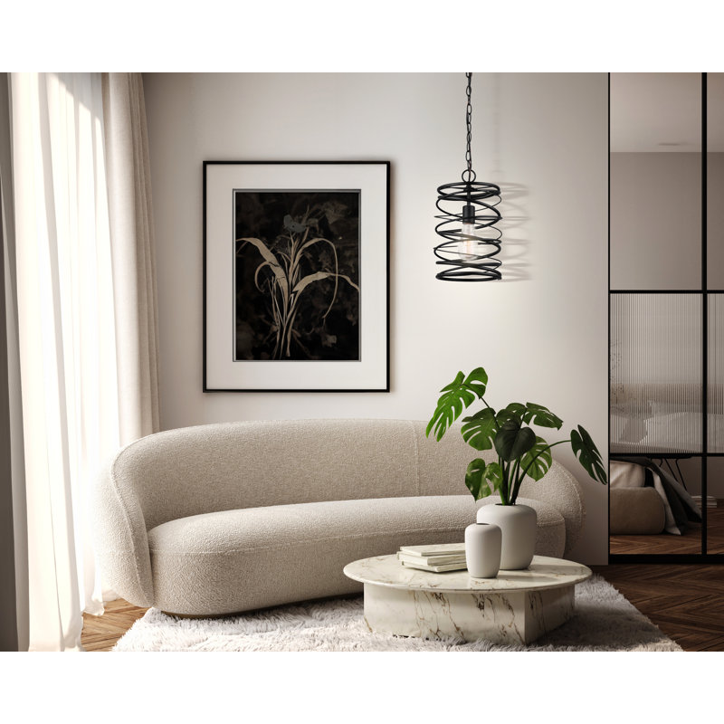 Ussery 1 - Light Matte Black Single Pendant