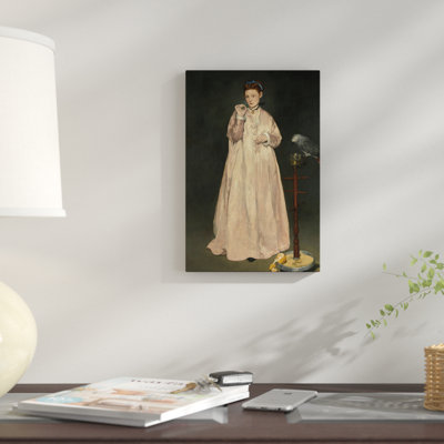 Reproduction d'art sur toile tendue, "Young Lady in 1866" par Edward Manet