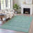Machine Washable Indoor/Outdoor Xhevrie Teal Rug-112171071