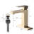 Contemporary Bathroom Faucet - Stainless Steel Gold Finish Single Hole Deck-Mounted With And Drain Sink 1 Modern Design Assembly-128924369