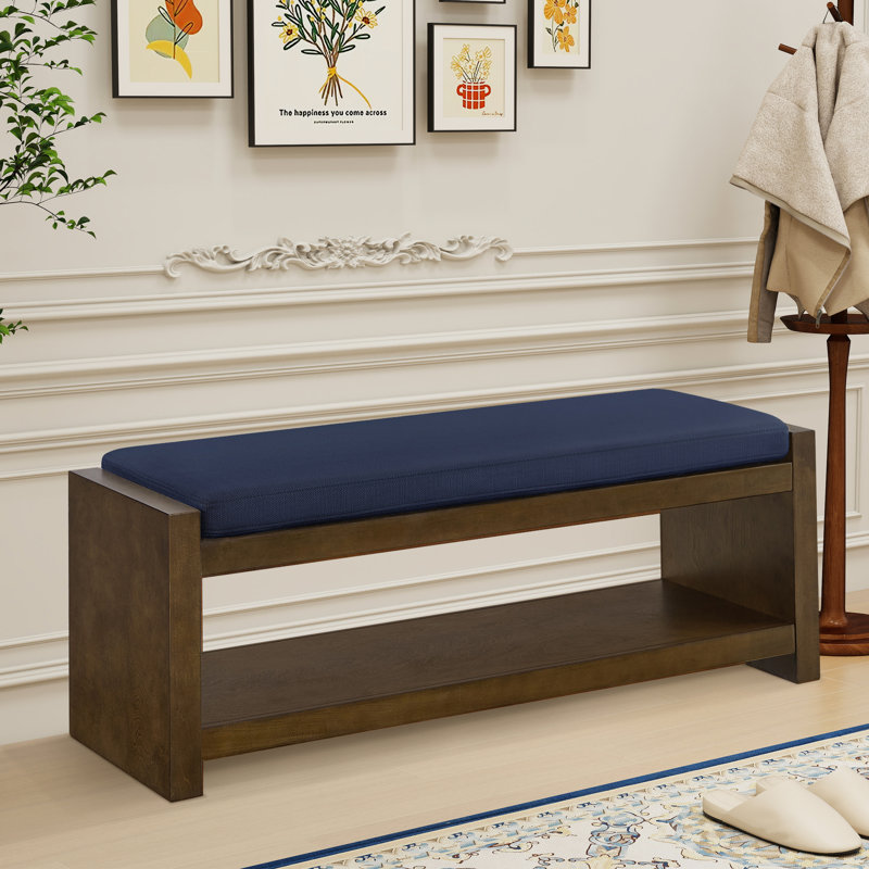 Banc l 46,98 po avec coussin amovible, Marine