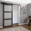 Wood and Glass Barn Door without Installation Hardware Kit-29429851