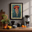 Glowing Jellyfish Japandi - Framed Print-291450500-291450507