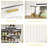  Fluted Hidden Shoe Storage Cabinet with 3 Flip Drawers