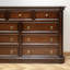 Armoire d'appoint en bois massif brun noisette