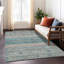 Tapis sarcelle intérieur / extérieur lavable à la machine Claudian ACN1641-104240145