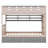 Castle-Themed Bunk Bed Equipped With Two Drawers, A Shelf, And LED Lights-178722548-178722549