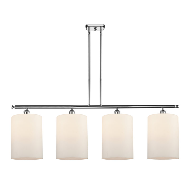 Dublin 4 - Light Pendant, Matte White, Polished Chrome