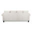 3 avec rembourrage confortable en beige, design moderne et roulé, 83 po x 31 po 34