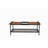 Modern Coffee Table, 47.2 x 17.7 x 21.7 inches | Atlantic Pine & Black Finish, 100% Melamine Coated Particle Board, Thickness: 0.7 inches | Industrial Style, Stylish & Durable Design for Living Room & Lounge Areas