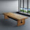 rectangular solid wood conference table