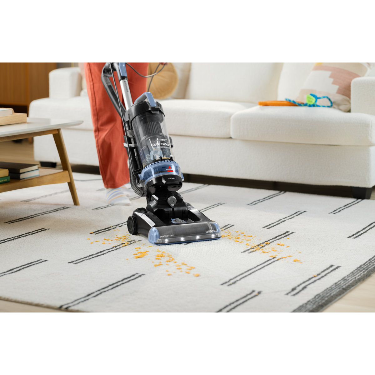 Bissell CleanView Max Tangle-Free Rewind with LED Headlights, Tangle-Free Brush Roll, Automatic Cord Rewind, Included pet Tools, 4073L - Thumbnail 5