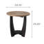 Table de bout avec tablette de rangement Farmhouse, table d'appoint French Country
