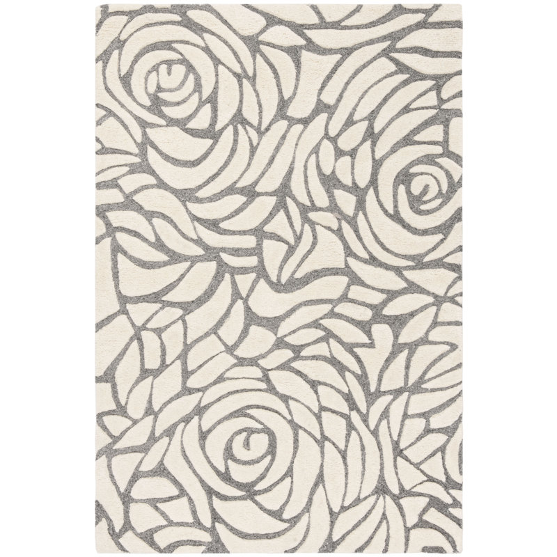 Atsushi Hand Tufted Performance Floral Rug, Rectangle 8' x 10'