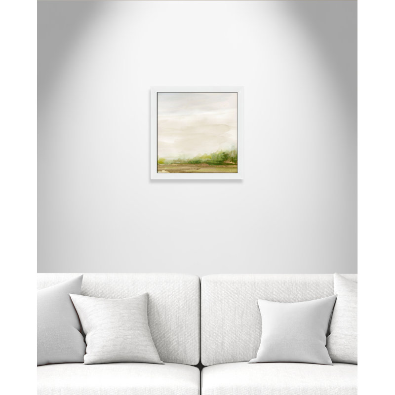 Icare Evening Stroll - peinture encadrée, H 18 po x l 18 po x P 1,12 po, Cadre blanc
