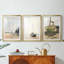 Vintage Nautical Print XVII - Impression sur mesure encadrée de qualité supérieure - 3 pièces-1987595526-1987595640