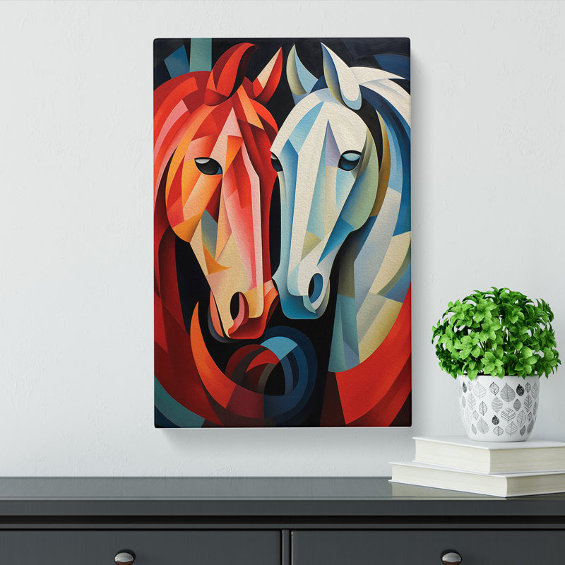 Pony Cubism No.2 - Wrapped Canvas, 60cm H x 40cm W x 3cm D
