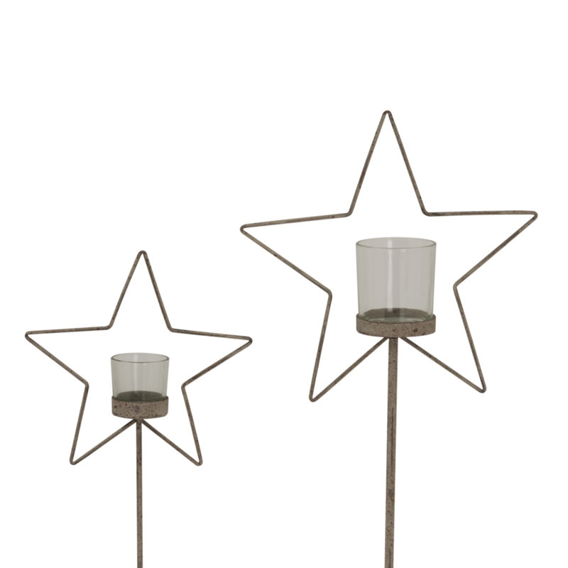Andrian Glass Candle Accessories, 48cm H x 20cm W x 8cm D