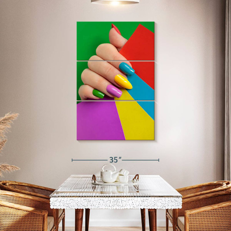 Shuttleworth Vibrant Nails, 50" H x 32" W