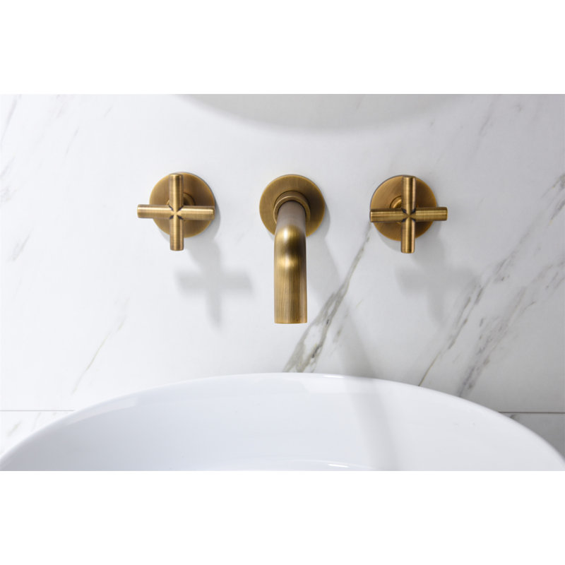 Bathroom Faucet Wall Mounted Bathroom Sink Faucet, Bronze