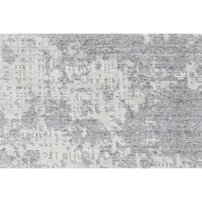 Hand Knotted Abstract Area Rug, Rectangle 8' x 10'