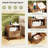 Nightstand with Charging Station Bedside Table with Storage Shelf Side Table-469516181
