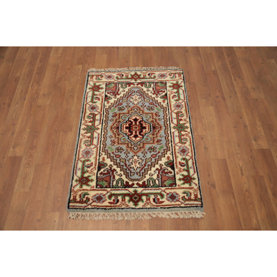 Geometric Traditional Handmade Foyer Rug 2x3