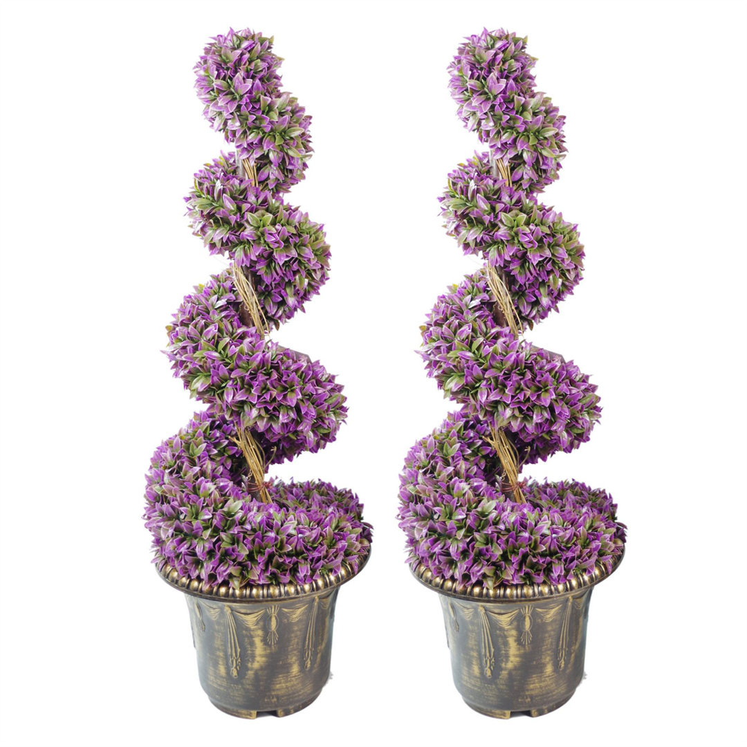 Faux Topiary in Planter