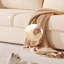 Canapé-lit causeuse 100% polyester beige-130060741