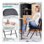 Ensemble de 4 chaises pliantes, chaises pliantes rembourrées en cuir, chaises pliantes robustes en métal, pour la maison, le bureau, le pair, paquet de 4-1274637784
