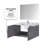 Bath Vanity With Faucet Set And LED Mirror