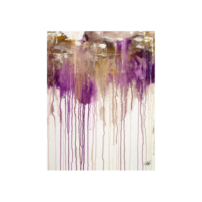 Lavender Dusk Painting by Kelli Ellis, Outdoor, 38" H x 30" W x 1.5" D