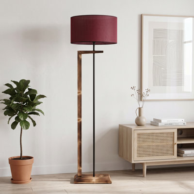 Lampe sur pied à abat-jour tambour Elysian