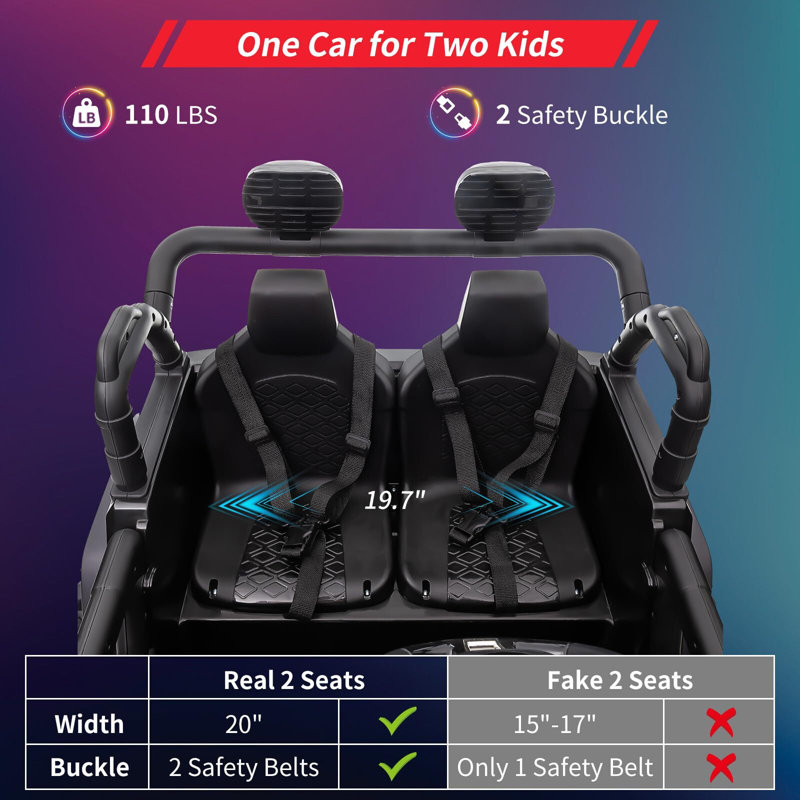 White 24V Kids Ride-On Truck with Remote Control