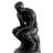 Polystone The Thinker People Decorative Black Bookends Set