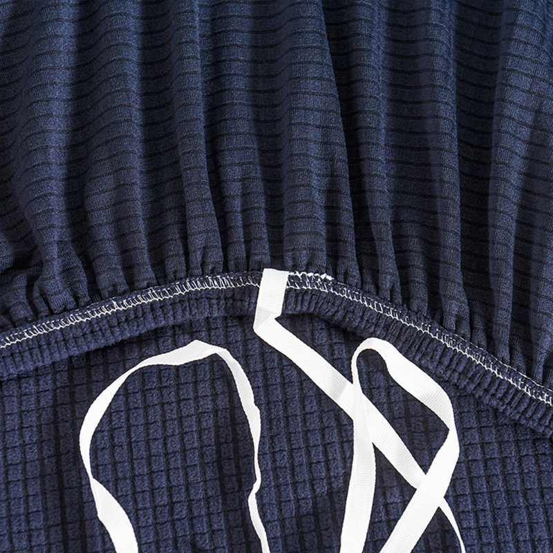 Housse pour canapé en jacquard Spandex, Bleu marine, H 40 po x l 72 po x P 40 po