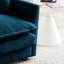 Fauteuil de salon en chenille bleu Comfy