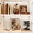 5-Shelf Display Cabinet With Adjustable Lights And Tempered Glass Door-375555165