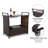 Stewood Wicker Bar Cart with Stools