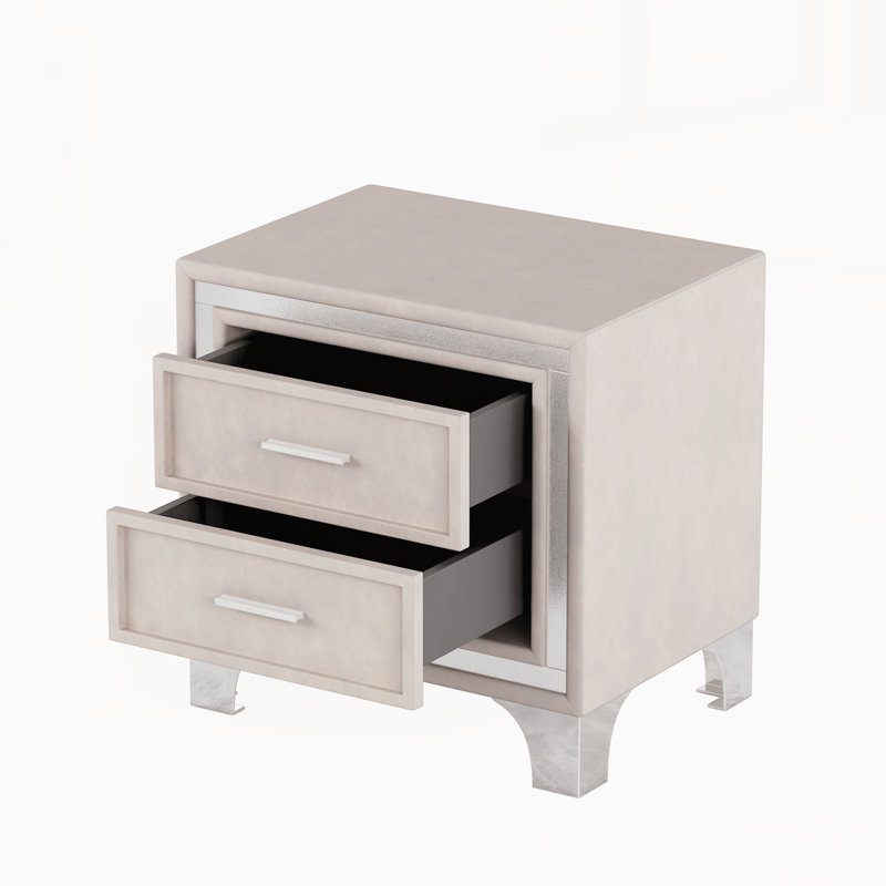 Table de chevet vintage Mid Century, Beige