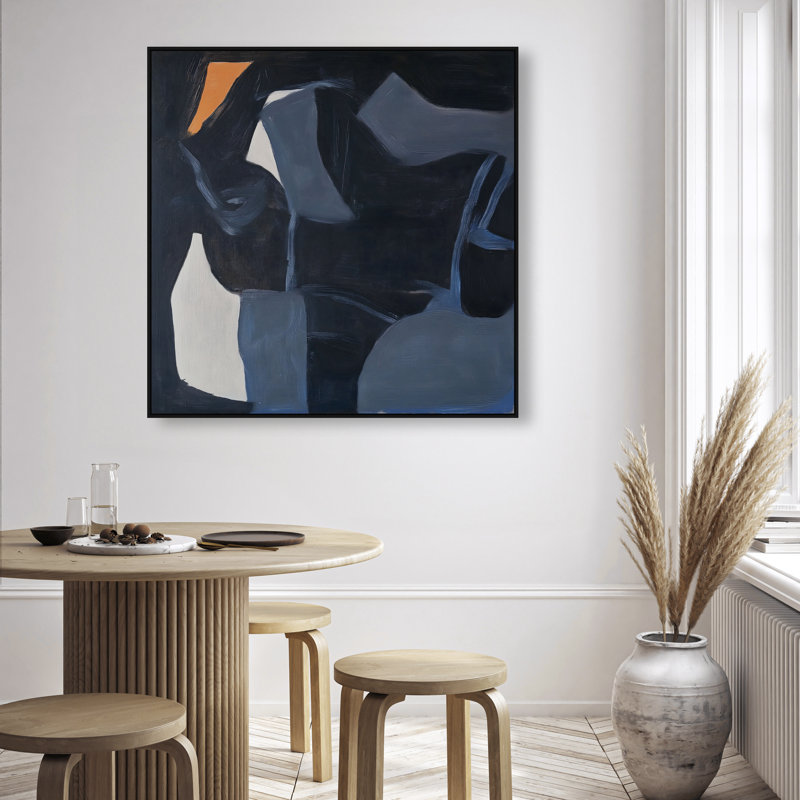 Obscured Voices II Canvas Abstract Print by Oliver Gal, Black Frame, 12 x 12, 41"H x 41"W, Black Frame