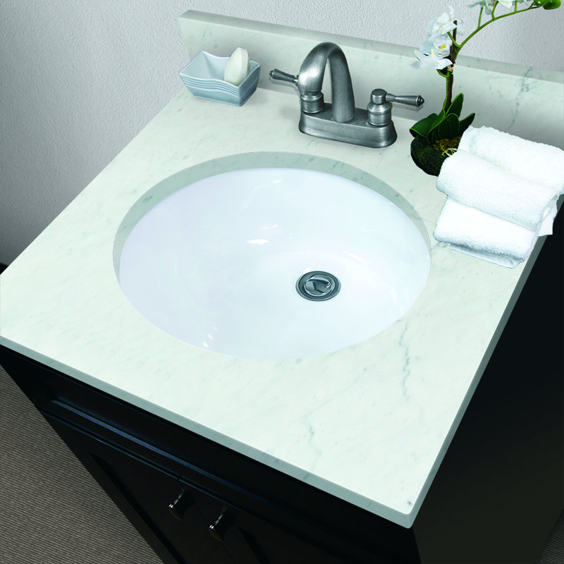 25'' Stone Single Bathroom Vanity Top with Sink