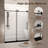 Guard 56-60 "W X 76" H Sliding Frameless Shower Door With 1/4" Tempered Clear Glass-122258827