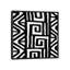 «Mudcloth Black Geometric Design VIII», impression sur toile-74549244-74549245-74549246