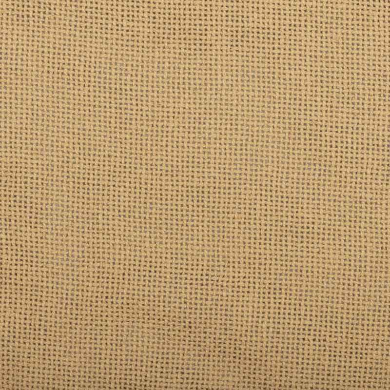 Tan Cotton Burlap Standard Sham with Button Closures