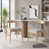 Naturel / polyester gris