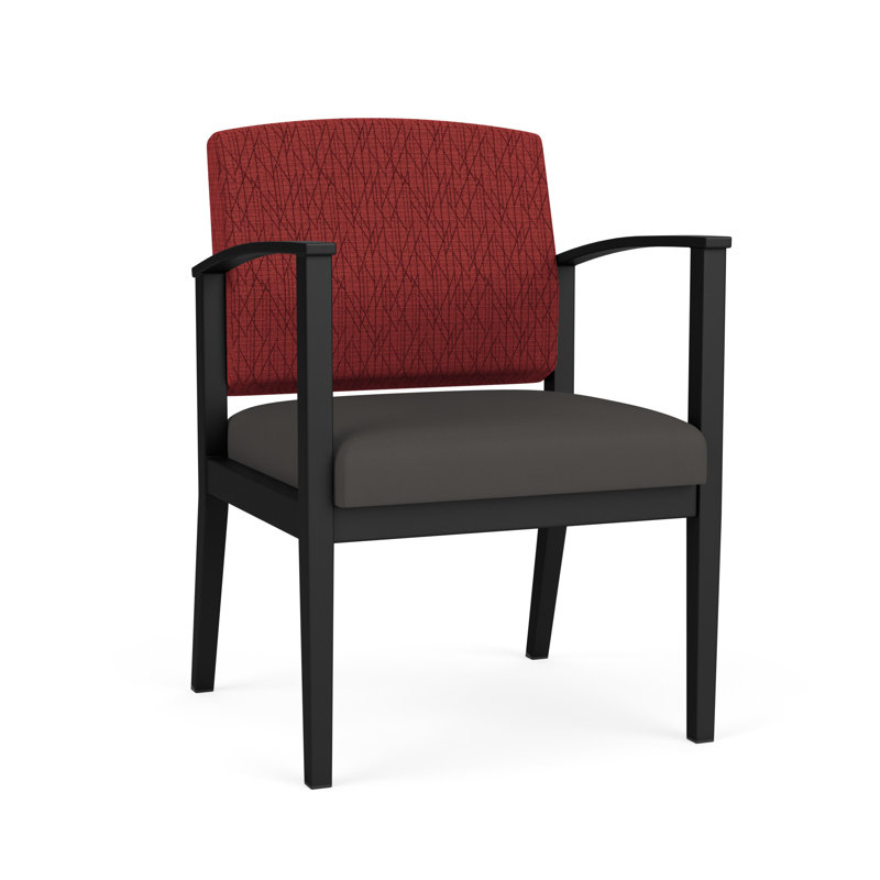 Chaise en métal Amherst, Noir, Portes ouvertes marine - tissu uni