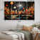 George Oliver New York City Midcentury Collage II On Canvas 4 Pieces ...