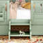 Lit de plancher pour enfants avec tiroirs de rangement, tablettes et rails de sécurité Storytime-134482038