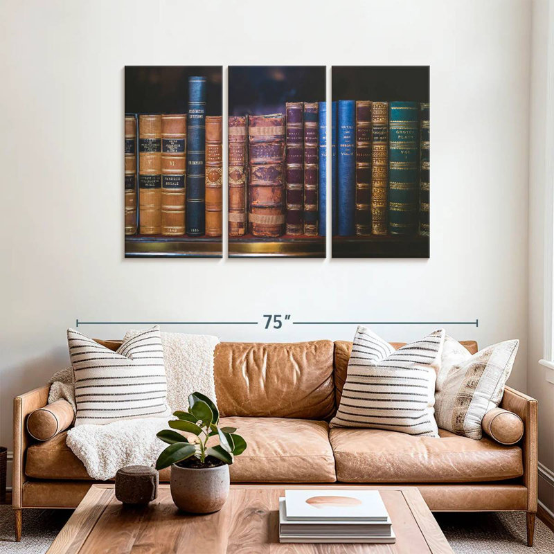 Livres rétro Kerner, H 36 po x l 57 po